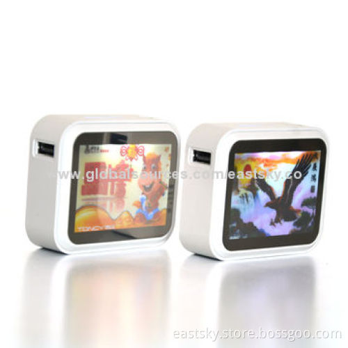 4000mAh LED Light-up Power Bank, Can be Used as MirrorNew